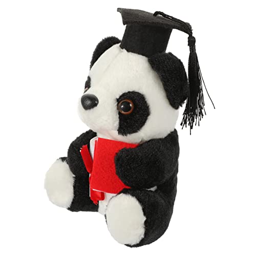 YARNOW Doktorhut Panda Panda- Für Zuhause Abschluss Stofftier Dekoratives Puppenspielzeug Abschlusspuppe Grad Panda-Puppe Mini-abschluss-stofftier Diplom-bär Plüsch von YARNOW