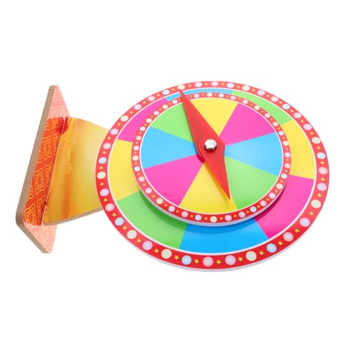 YARNOW Doppelschicht-Plattenspieler Für Drehscheibe Party -preisträger Preis Plattenspieler Rollende Lenkrollen Gewinnspielrad Radtischplatte Gewinnspielspiel Plattenspieler PVC von YARNOW