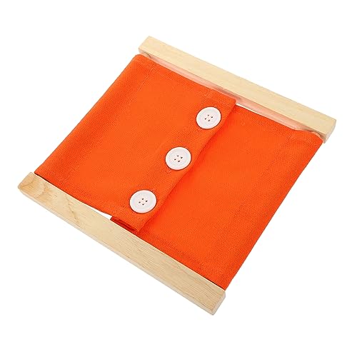 YARNOW Dressing Toy für Lernspielzeug Feinmotorik Aktives Beschäftigungsbrett für Kleinkinder Farbige Große Knöpfe von YARNOW