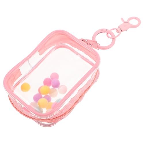 YARNOW Durchsichtige Vitrine für Figuren: Tragbare kleine Puppentaschen, Mini-Puppen-Organizer, Vitrine mit Reißverschluss für Minifiguren von YARNOW
