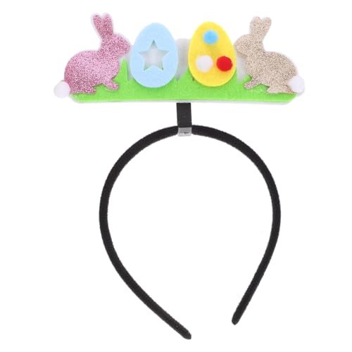 YARNOW Easter Haarreif mit Hasenohren und Design Dekoratives Party Accessoire für Mädchen Bequem und Langlebig für Familien und Kostümfeiern von YARNOW