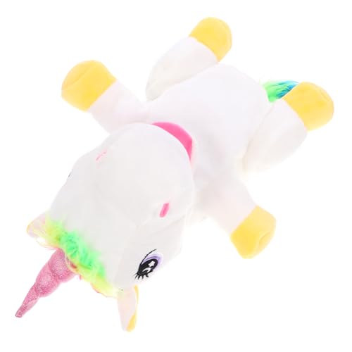YARNOW Einhorn Handpuppe für Interaktive Puppen für Geschichtenerzählen Weiche Handpuppe mit Realistischem Design Fördert Kreativität und Kommunikation für Vorschulkinder und Rollenspiele von YARNOW