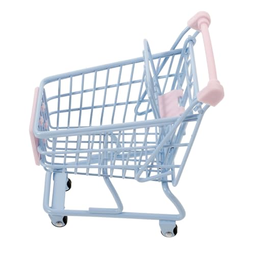 YARNOW Einkaufswagen Kleiner Schreibtisch Aufbewahrungskorb Für Kreative Dekoration Und Foto Requisiten Bunten Farben Als Organizer Für Make Up Eier von YARNOW