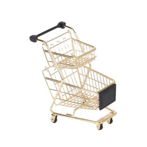 YARNOW Einkaufswagen Spielzeuge Kindertrolley Spielwagen Vortäuschen Rollenspielwagen Trolley- Für Trolley-spielset Golden YARNOW Einkaufswagen Spielzeuge Kindertrolley Spielwagen Vortäuschen Rollenspielwagen Trolley- Für Trolley-spielset Golden von YARNOW