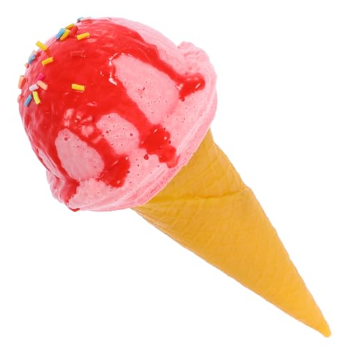 YARNOW Eiscreme Kühlschrankmagnet Realistische Deko für Kühlschränke Eisdielen und Fotografie Stabil Pflegeleicht und Charmant Imitation Eiscreme Modell von YARNOW