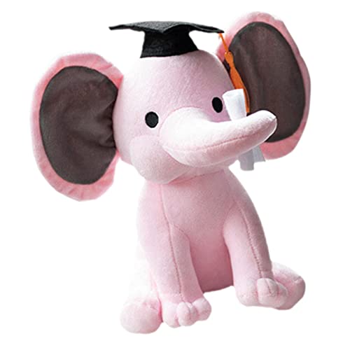 YARNOW Elefant Puppe Plüsch gefüllter Elefant Abschluss Plüschtier Elefantplüsch ausgestopft dekoratives Kinderspielzeug Elefant Puppe PP Baumwolle Rosa von YARNOW