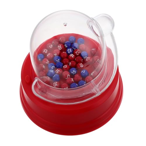 YARNOW Elektrische Lottomaschine, Kleine Lottoballmaschine, Tragbare Lottomaschine, Käfigspiel Mit Kugeln, Elektrischer Shake-zahlenpicker, Glücksballmaschine YARNOW Elektrische Lottomaschine, Kleine Lottoballmaschine, Tragbare Lottomaschine, Käfigspiel Mit Kugeln, Elektrischer Shake-zahlenpicker, Glücksballmaschine von YARNOW