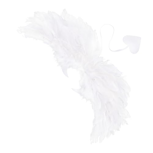 YARNOW Engelsflügel Requisite aus Federn für Halloween und Cosplay Stilvolles Design für Bühnenaufführungen und Fotoshootings Leicht und Tragbar Perfektes Accessoire YARNOW Engelsflügel Requisite aus Federn für Halloween und Cosplay Stilvolles Design für Bühnenaufführungen und Fotoshootings Leicht und Tragbar Perfektes Accessoire von YARNOW