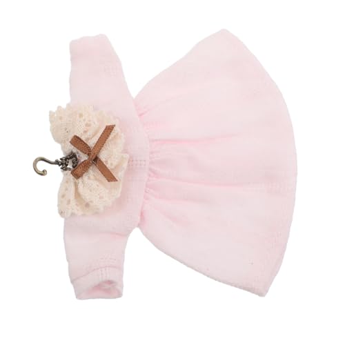 YARNOW Exquisites Retro-puppenkleid Mit Spitzenkragen: Ob11-rock Mit Kleiderbügel Für Puppensammler – Mini-puppenaccessoire Für Den Puppenhausschrank von YARNOW