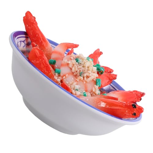 YARNOW Fake Cooked Food Bowl Modell Realistisches Künstliches Essen für Dekoration Fotografie Modell für Restaurants Hochzeiten Bars und Küchen Lebensechte Nachbildung von Garnelen YARNOW Fake Cooked Food Bowl Modell Realistisches Künstliches Essen für Dekoration Fotografie Modell für Restaurants Hochzeiten Bars und Küchen Lebensechte Nachbildung von Garnelen von YARNOW