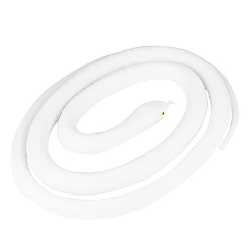 YARNOW Fake Snake Toy Realistische Lange Weiße Schlange Als Streich Und Cosplay Für Spaßige Streiche Gefälschte Schlangen Requisiten von YARNOW