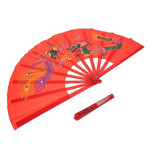 YARNOW Faltbarer Handfächer Tai Chi Fan für Tanz und Performance Leichter Chinesischer Handventilator mit Traditionellem Design als Bühnenrequisite und Sommerlicher Begleiter YARNOW Faltbarer Handfächer Tai Chi Fan für Tanz und Performance Leichter Chinesischer Handventilator mit Traditionellem Design als Bühnenrequisite und Sommerlicher Begleiter von YARNOW