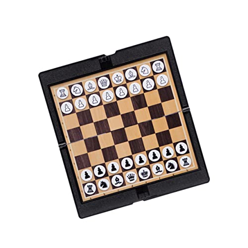 YARNOW Faltbares Schachspiel mit Magnetfiguren Tragbares Schachbrett für Erwachsene Hochwertiges Leichtes Design für Unterwegs für Brettspielabende und Reisen YARNOW Faltbares Schachspiel mit Magnetfiguren Tragbares Schachbrett für Erwachsene Hochwertiges Leichtes Design für Unterwegs für Brettspielabende und Reisen von YARNOW