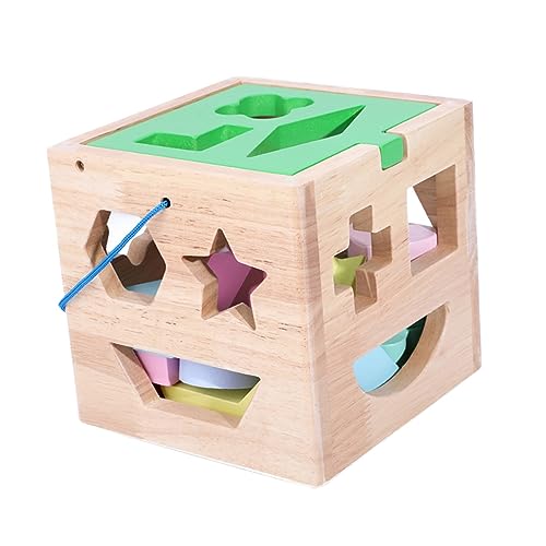 YARNOW Farbenfrohes Lernspielzeug aus Holz Fördert Hand Auge Koordination und Sowie Formenverständnis für Jungen und Mädchen für Frühkindliche Entwicklung von YARNOW
