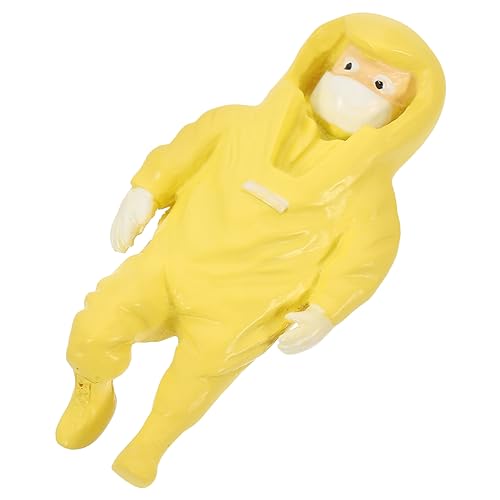 YARNOW Figurine für Sandtisch Gelber Berufsspielzeug Modell Vivid Tiny People Figuren für Mikrolandschaften Sammlerstücke und Kreative Szenen Gestalten von YARNOW