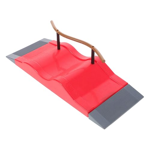 YARNOW Finger Skateboard Rampe aus Leichtem Kunststoff Abriebfestes Mini Skatepark mit Glatter Oberfläche Kompletter Szene für Fingerskateboarding Tragbar und Kindgerecht von YARNOW