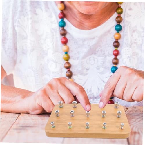 YARNOW Fingertrainer Holz Steckbrett für Handrehabilitation mit Schrauben und Muttern Koordinationstraining für Auge Hand Stabil Vielseitig für Therapie und Übungszentren YARNOW Fingertrainer Holz Steckbrett für Handrehabilitation mit Schrauben und Muttern Koordinationstraining für Auge Hand Stabil Vielseitig für Therapie und Übungszentren von YARNOW