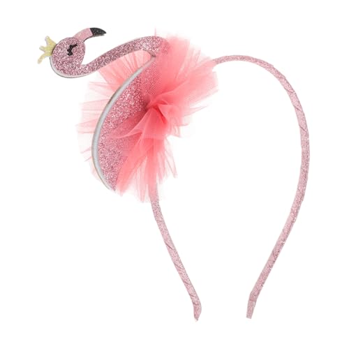 YARNOW Flamingo-Stirnband Stirnband-Stütze Stirnbänder für Sommerpartys Stirnbänder für Kleine Mädchenstirnbänder hawaiianische stirnbänder Plastik Rosa von YARNOW