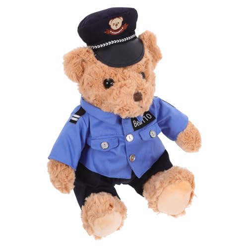 YARNOW Flauschiger Polizeibär Kuscheltier aus Weichem Plüsch Dekoration oder Kissen Perfektes für Jungen und Geburtstagsüberraschung YARNOW Flauschiger Polizeibär Kuscheltier aus Weichem Plüsch Dekoration oder Kissen Perfektes für Jungen und Geburtstagsüberraschung von YARNOW