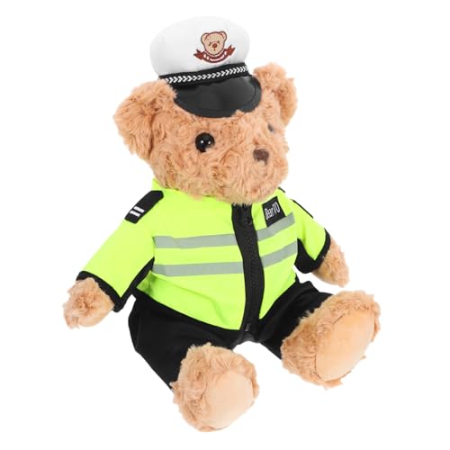 YARNOW Flauschiges Polizeibär Plüschtier Verkehrssicherheits Lernspielzeug Einzigartiges für Kleinkinder Robust für Jungen YARNOW Flauschiges Polizeibär Plüschtier Verkehrssicherheits Lernspielzeug Einzigartiges für Kleinkinder Robust für Jungen von YARNOW