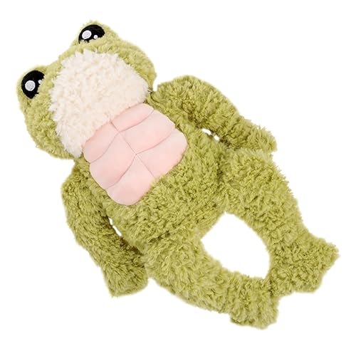 YARNOW Frosch Plüschtier Dekorativer Lustiger Frosch für Weiches Kuscheliges für Kinderzimmer Buchregal Schlafbegleitung Raumdekoration von YARNOW