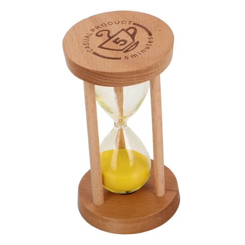 YARNOW Fünf-Minuten-Timer Zahnbürste Timer Für Fünf-Minuten-Timer Zahnbürste Timer Sanduhr 5 Minuten Sanduhr-Timer Für Kindertimer Glas-Timer Sanduhr Aus Glas von YARNOW