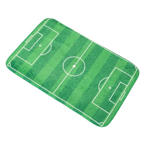 YARNOW Fußballmatte für schienbeinschoner Fussball Fußball-Spielmatte Fußballplatzmatte Tischfussball Tischspiele Fingerspielzeug Fußballziel Polyester Green von YARNOW