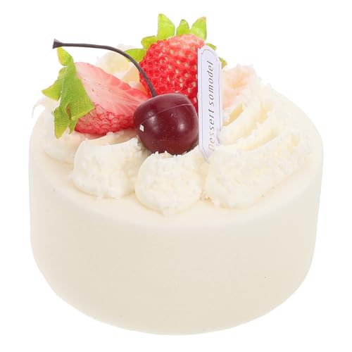 YARNOW Geburtstagskuchenmodell Simulations-geburtstagstorte Künstliche Kuchen Zur Auslage Kuchenfotografie -Requisiten Dekorierter Kunstkuchen Zur Ausstellung PVC Weiß YARNOW Geburtstagskuchenmodell Simulations-geburtstagstorte Künstliche Kuchen Zur Auslage Kuchenfotografie -Requisiten Dekorierter Kunstkuchen Zur Ausstellung PVC Weiß von YARNOW