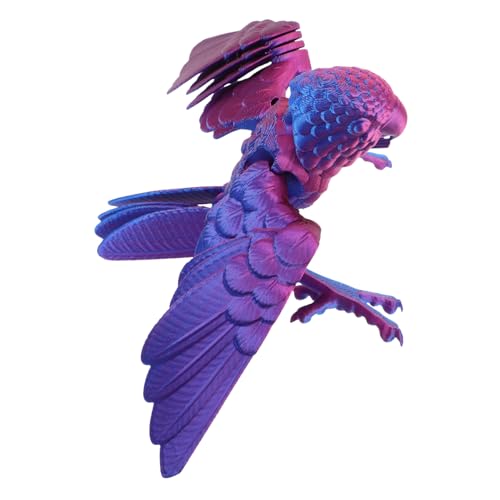 YARNOW Gedrucktes Papagei Modell mit Beweglichen Flügeln Flexibles Tier für Realistische Vogel Deko für Schreibtisch Blau Rot YARNOW Gedrucktes Papagei Modell mit Beweglichen Flügeln Flexibles Tier für Realistische Vogel Deko für Schreibtisch Blau Rot von YARNOW