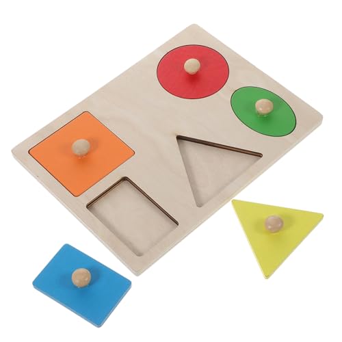 YARNOW Geometrische Formen Holzspielzeug für Lernspielzeug Kreativität und Logischem für Vorschule und Kindergarten von YARNOW