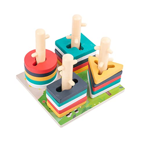YARNOW Geometrisches Formenspielzeug aus Holz für Pädagogisches Steckspiel Kreativität und Logischem für Jungen und Mädchen YARNOW Geometrisches Formenspielzeug aus Holz für Pädagogisches Steckspiel Kreativität und Logischem für Jungen und Mädchen von YARNOW