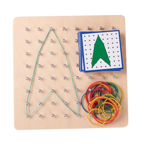 YARNOW Geometrisches Nagelbrett Lernspielzeug für Geduld und Hand Auge Koordination aus Sicherem Eukalyptusholz zur Entwicklung Geometrischer Formen und Muster YARNOW Geometrisches Nagelbrett Lernspielzeug für Geduld und Hand Auge Koordination aus Sicherem Eukalyptusholz zur Entwicklung Geometrischer Formen und Muster von YARNOW