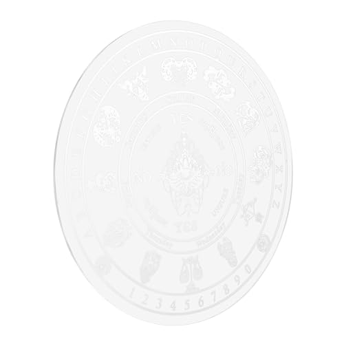 YARNOW Geschnitzte Muster -Ornamente bastelset Entscheiderpendel Wünschelrutenpendel Pendelbrett Weissagungswerkzeuge Spiritboard Pendelanzeige Wahrsagetafel Wahrsagerei Acryl Weiß YARNOW Geschnitzte Muster -Ornamente bastelset Entscheiderpendel Wünschelrutenpendel Pendelbrett Weissagungswerkzeuge Spiritboard Pendelanzeige Wahrsagetafel Wahrsagerei Acryl Weiß von YARNOW