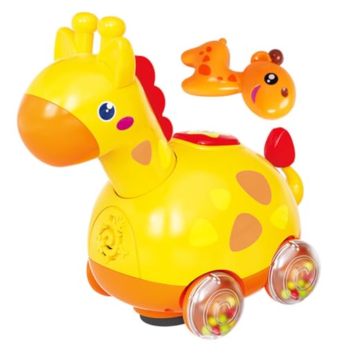 YARNOW Giraffen Crawling für Junge Mädchen Interaktives Kartonspielzeug mit Drehbaren Rädern Fördert die Motorischen Fähigkeiten und Krabbeln für Frühkindliche Entwicklung und Exploration YARNOW Giraffen Crawling für Junge Mädchen Interaktives Kartonspielzeug mit Drehbaren Rädern Fördert die Motorischen Fähigkeiten und Krabbeln für Frühkindliche Entwicklung und Exploration von YARNOW