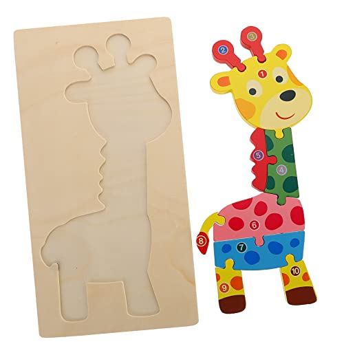 YARNOW Giraffenform Puzzle Block Pädagogisches Jigsaw für Cartoon Tier Puzzle Fördert Hand Augen Koordination und Lernfähigkeit für Interaktive Eltern Spiele YARNOW Giraffenform Puzzle Block Pädagogisches Jigsaw für Cartoon Tier Puzzle Fördert Hand Augen Koordination und Lernfähigkeit für Interaktive Eltern Spiele von YARNOW