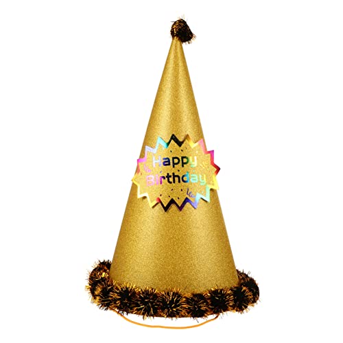 YARNOW Glitzernde Geburtstagsfeier Hut aus Papier Goldene Form Partyhüte für Erwachsene für Festliche Anlässe und Unvergessliche Feiern YARNOW Glitzernde Geburtstagsfeier Hut aus Papier Goldene Form Partyhüte für Erwachsene für Festliche Anlässe und Unvergessliche Feiern von YARNOW