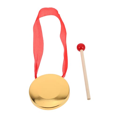 YARNOW Gong-Instrument, Chinesisches Traditionelles Schlaginstrument, Kupfer-gong Mit Holzhammer Und Rotem Hängeband Für Hochzeit, 9 cm YARNOW Gong-Instrument, Chinesisches Traditionelles Schlaginstrument, Kupfer-gong Mit Holzhammer Und Rotem Hängeband Für Hochzeit, 9 cm von YARNOW