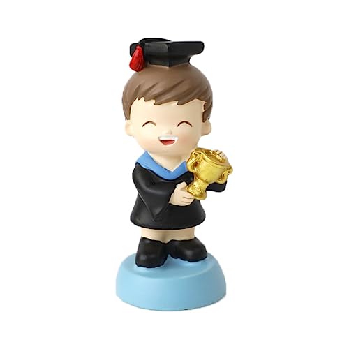 YARNOW Graduation Cake Decor Niedlicher Junge Kuchendekor Cartoon Tortenaufsatz Aus Hochwertigem Harz Für Festliche Desserttisch Verzierungen Und Feierlichkeiten von YARNOW