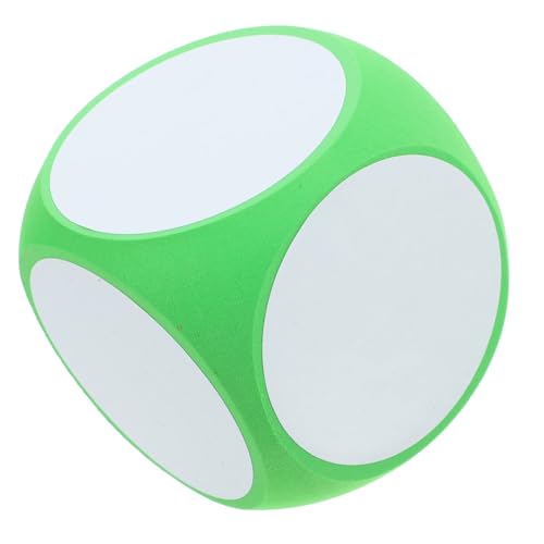 YARNOW Großer Schaumstoffwürfel Riesiger Blankowürfel 10 cm Beschreibbar Abwischbar Trocken Abwischbarer Blockwürfel Für Spiele Partys Klassenzimmer Unterricht 1 Stück (Grün) von YARNOW