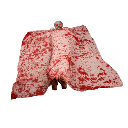 YARNOW Gruselige Halloween-Dekoration Outdoor Soundaktivierter Leuchtender Blutverkrusteter Leichnam Deko mit Led-Augen Zur Halloween-Party und Spukhaus Garten-dekor Back from The Dead YARNOW Gruselige Halloween-Dekoration Outdoor Soundaktivierter Leuchtender Blutverkrusteter Leichnam Deko mit Led-Augen Zur Halloween-Party und Spukhaus Garten-dekor Back from The Dead von YARNOW
