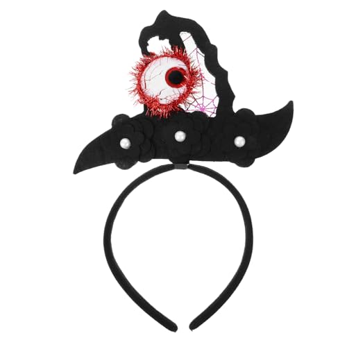 YARNOW Halloween Augenball Hexenhut Haarreif Einzigartiger Kopfschmuck für Halloween Partys Kostüme Themenveranstaltungen Vielseitiges Haaraccessoire für Damen YARNOW Halloween Augenball Hexenhut Haarreif Einzigartiger Kopfschmuck für Halloween Partys Kostüme Themenveranstaltungen Vielseitiges Haaraccessoire für Damen von YARNOW