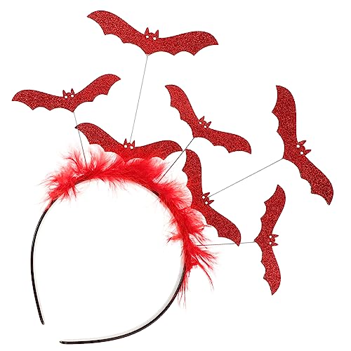 YARNOW Halloween Fledermaus Haarreif Leichtes Cosplay Party Stirnband für Mädchen Karneval Karneval Zubehör und Gruselige Halloween Kopfbedeckung von YARNOW