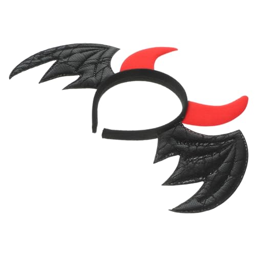 YARNOW Halloween Fledermaus Stirnband mit Bat Wings Leichter Kopfschmuck für Frauen für Halloween Party Cosplay Fotografie und Bühnenauftritte Schwarzes Accessoire für Festliche Looks von YARNOW