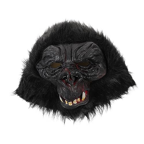 YARNOW Halloween Gorilla Maske Cosplay Requisite für Herren Maskerade Party Karneval Kostüm Zubehör für Fasching und Halloween Events von YARNOW