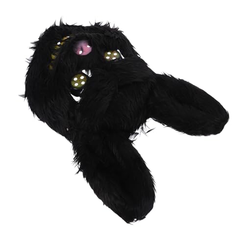 YARNOW Halloween Hasenmaske aus Weichem Plüsch Atmungsaktiv Elastisch Verstellbar Realistische Kaninchenform für Halloween Party Maskerade Kindergeburtstag Unisex von YARNOW