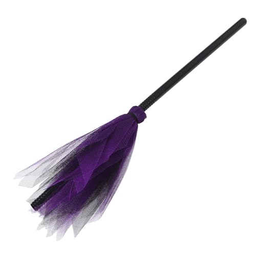YARNOW Halloween Hexenbesen Aus Kunststoff Kompakter Und Leichter Hexenbesen Für Kostümpartys Und Cosplay Für Erwachsene Farbe Zufällig Requisiten von YARNOW