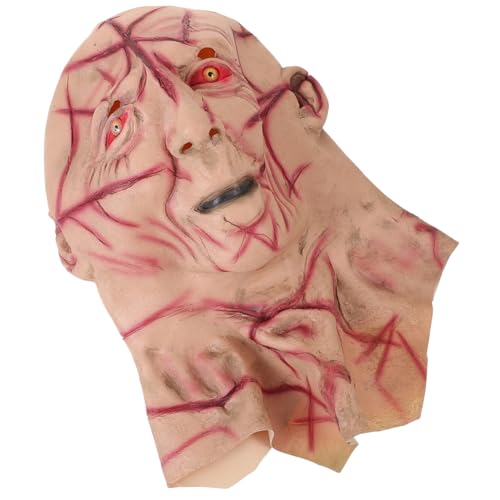 YARNOW Halloween Horror Maske Blutiges Gesicht Cosplay Accessoire Gruseliges Kostüm Party Requisite für Karneval und Maskenball von YARNOW