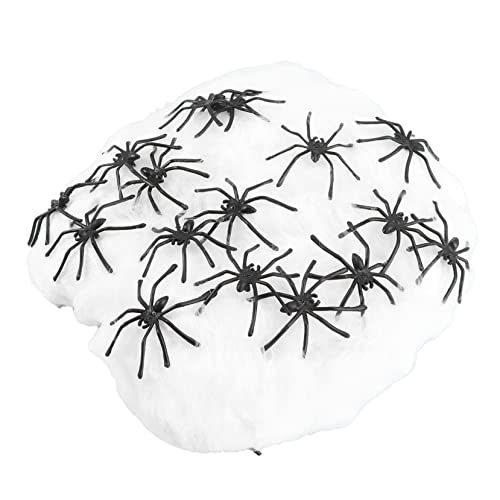 YARNOW Halloween Spinnennetz Deko Set mit Kleinen Spinnen Baumwollfasern Realistische Spinnenfiguren für Party und Festivalgestaltung Langlebig Einfach Anzubringen Gruselige YARNOW Halloween Spinnennetz Deko Set mit Kleinen Spinnen Baumwollfasern Realistische Spinnenfiguren für Party und Festivalgestaltung Langlebig Einfach Anzubringen Gruselige von YARNOW