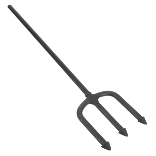YARNOW Halloween Teufelsgabel Cosplay Fork mit Glattem Griff Schwarzes Design für Party Deko und Bühnenauftritte Halloween Kostüm Zubehör für Erwachsene und Jugendliche von YARNOW