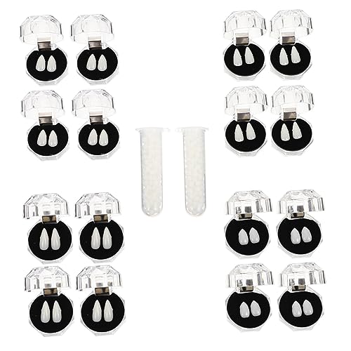 YARNOW Halloween Vampirzähne Set Fangs Verschiedenen mit Klebeperlen für Kostümpartys und Cosplay Zubehör für Schaurige Verkleidungen YARNOW Halloween Vampirzähne Set Fangs Verschiedenen mit Klebeperlen für Kostümpartys und Cosplay Zubehör für Schaurige Verkleidungen von YARNOW